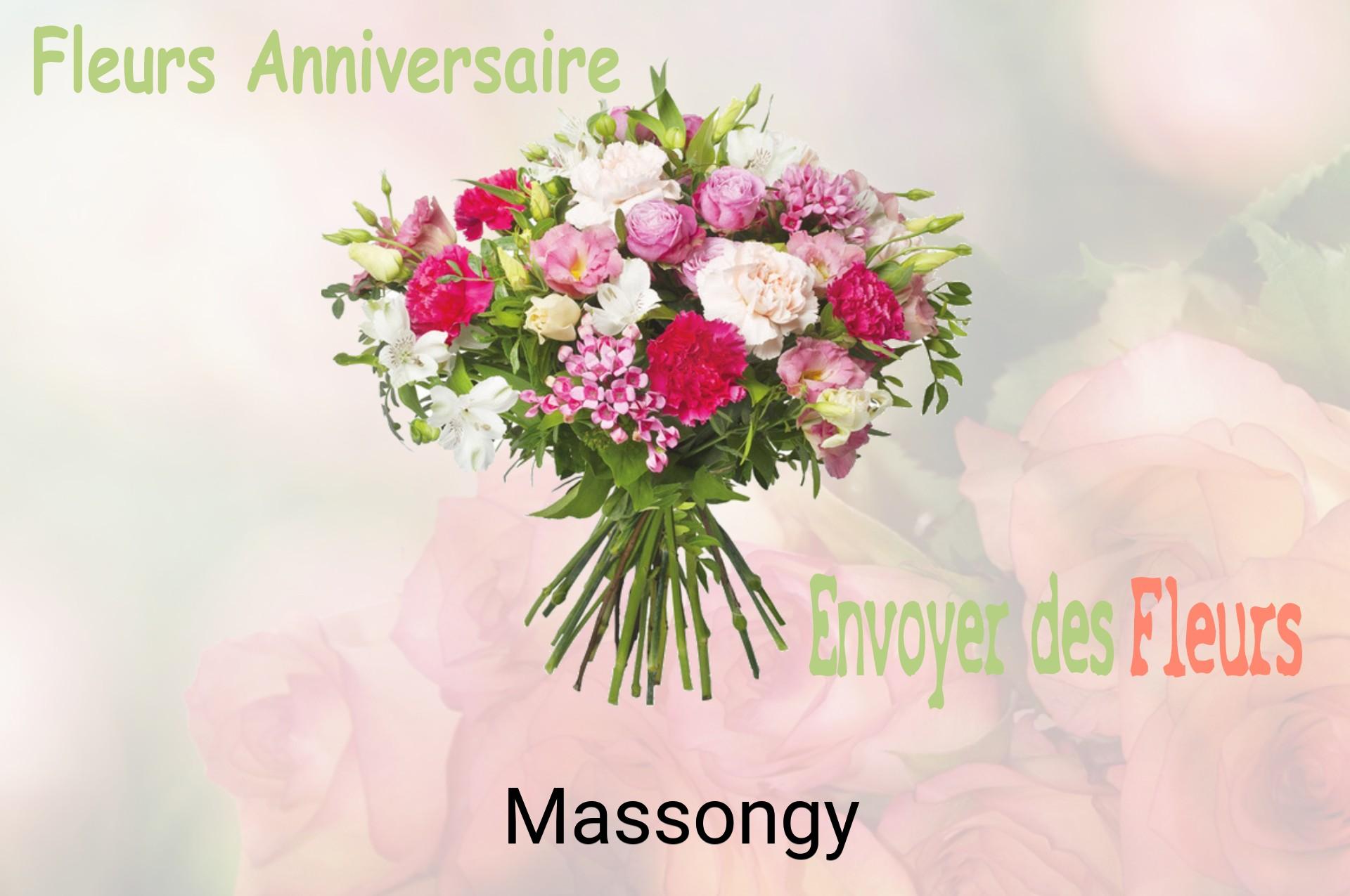 Bouquet de fleurs d’anniversaire livré à Massongy
